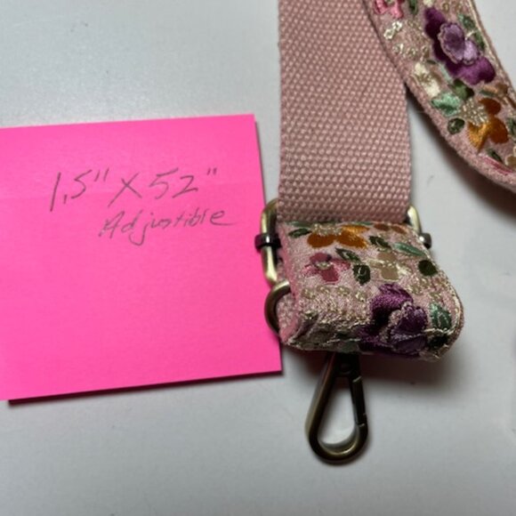 Crossbody Embroidered Purse Strap New Purples - Picture 4 of 5